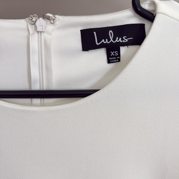 Lulu's White Bell Sleeve Dress - Picture 3 of 4